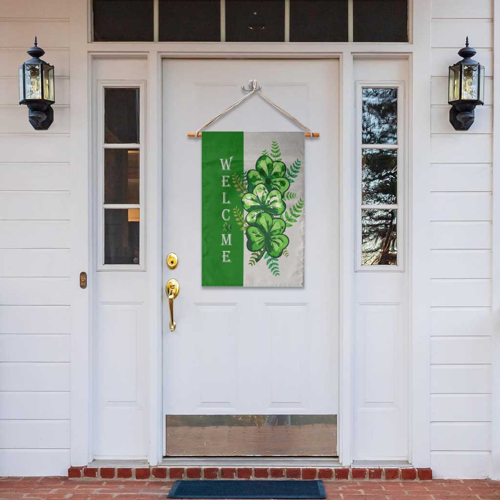 Lucky Shamrocks Welcome Garden Flag Green Buffalo Plaid Holiday Yard Decor TS02 Print Your Wear