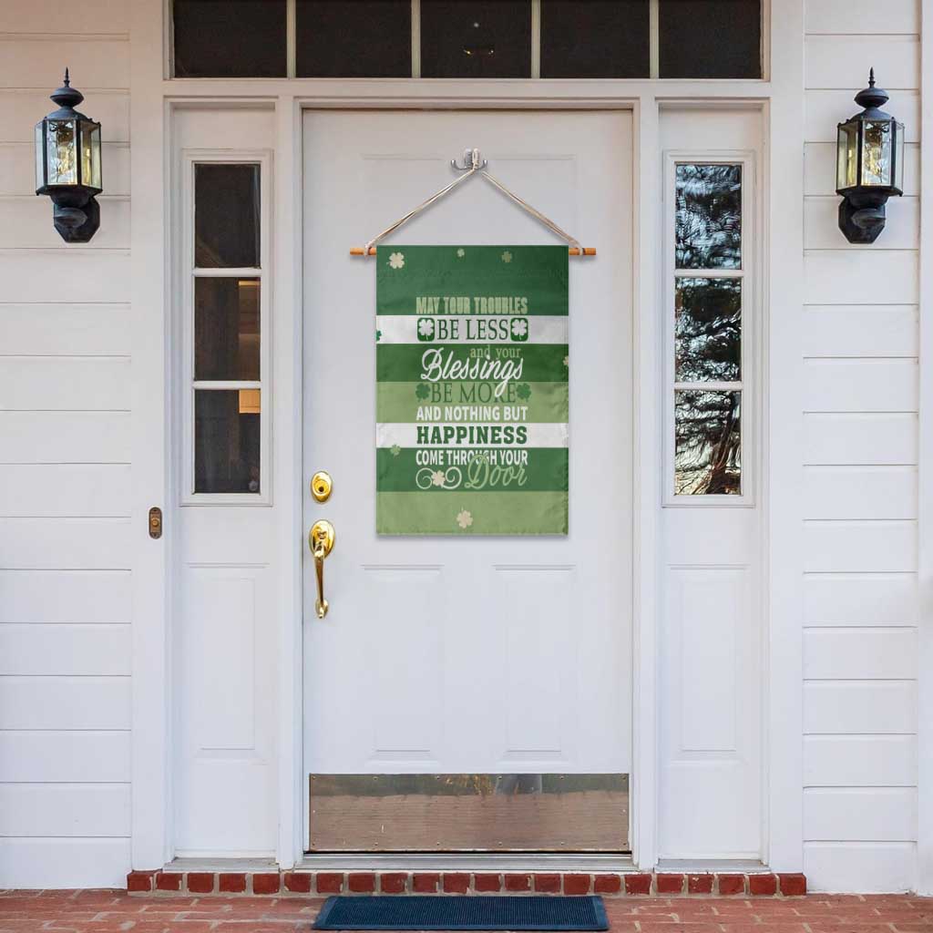 St. Patricks Day Blessings Garden Flag Irish Shamrock Luck And Happiness Wishes Yard Decor TS02 Print Your Wear