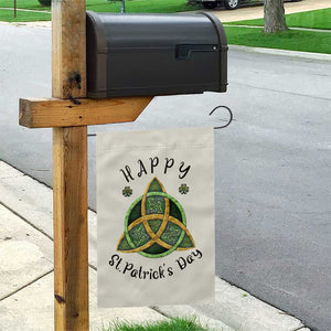 Celtic Knot Trinity Garden Flag Happy St Patricks Day Lucky Shamrocks TS02 Print Your Wear