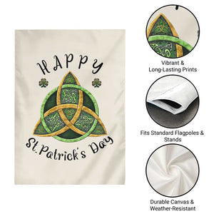 Celtic Knot Trinity Garden Flag Happy St Patricks Day Lucky Shamrocks TS02 Print Your Wear