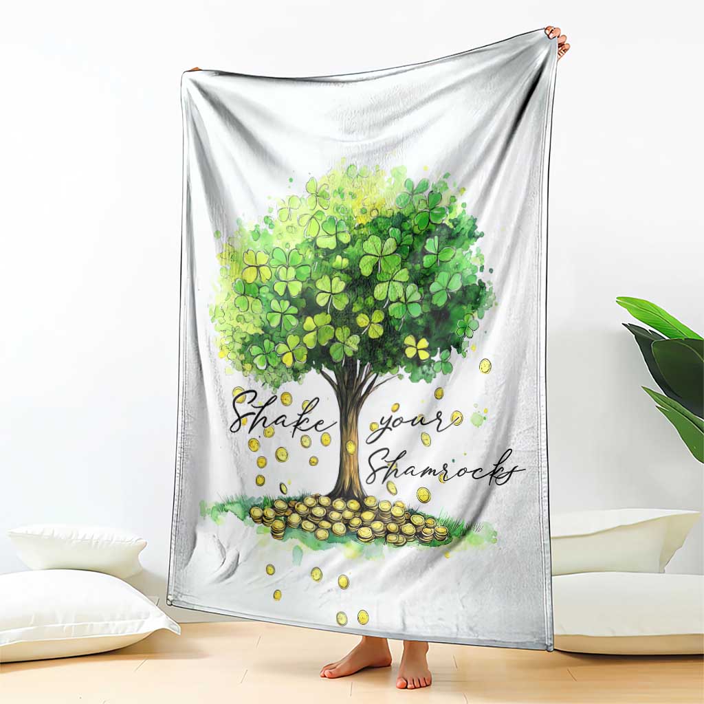 Shake Your Shamrocks Tree Throw Blanket Irish Lucky Happy St Patricks Day TS02 Print Your Wear