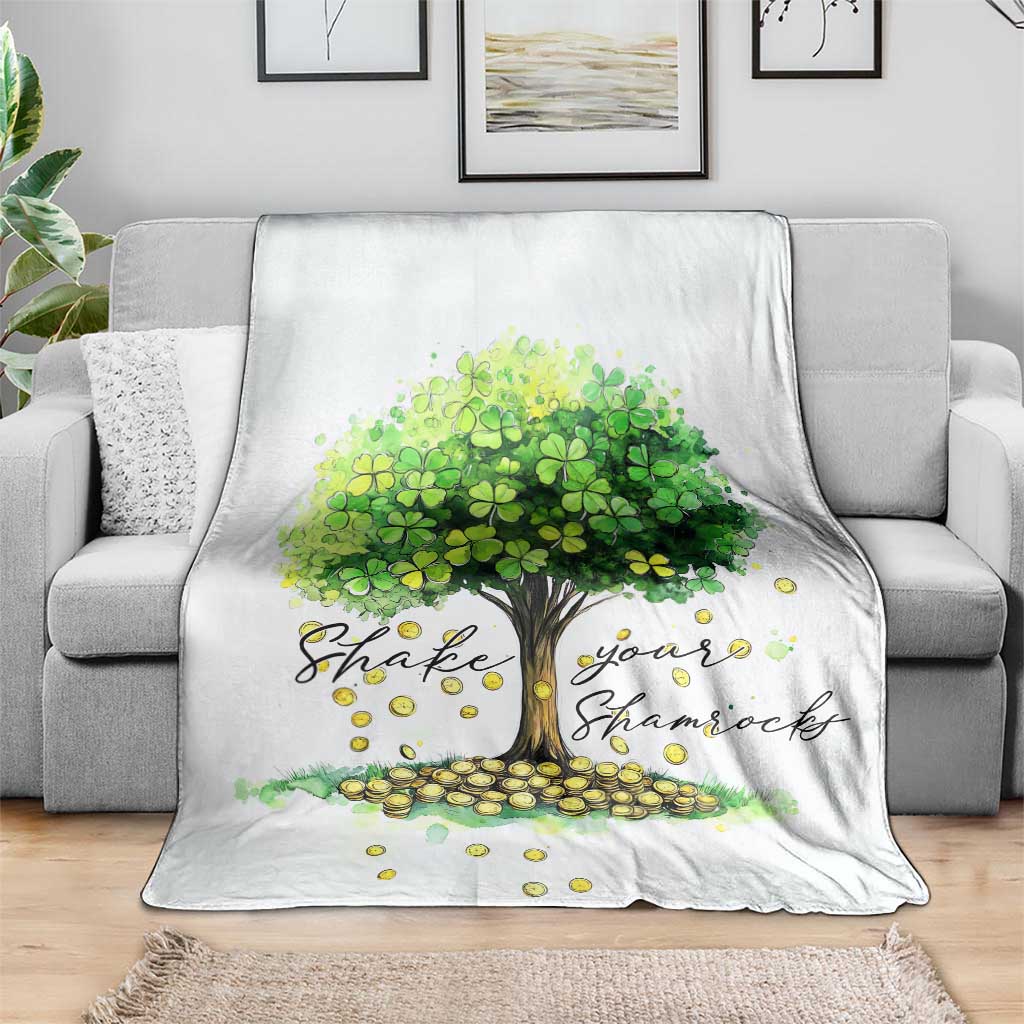 Shake Your Shamrocks Tree Throw Blanket Irish Lucky Happy St Patricks Day TS02 Print Your Wear