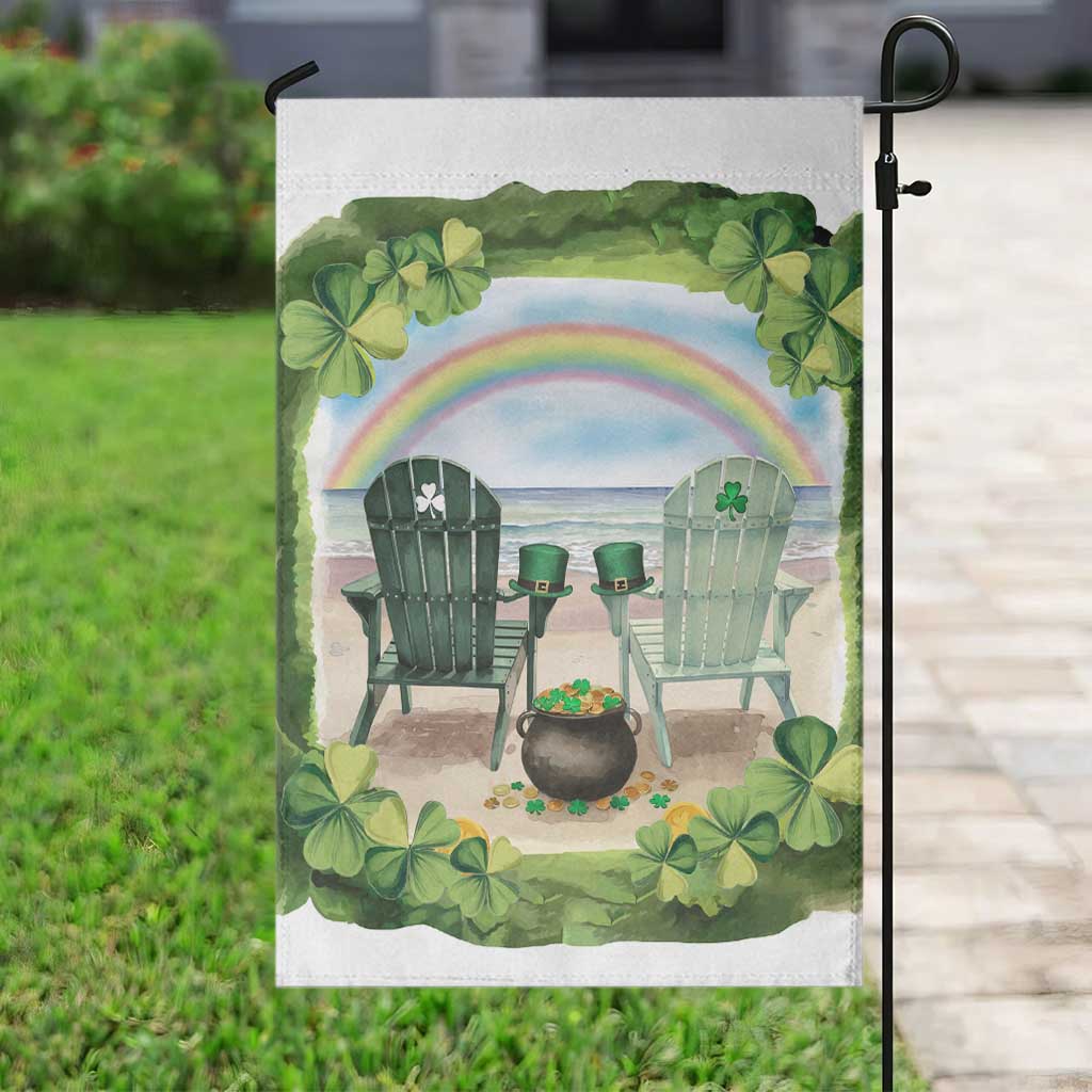 Lucky Shamrocks Beach Vibe Garden Flag TS02 Print Your Wear