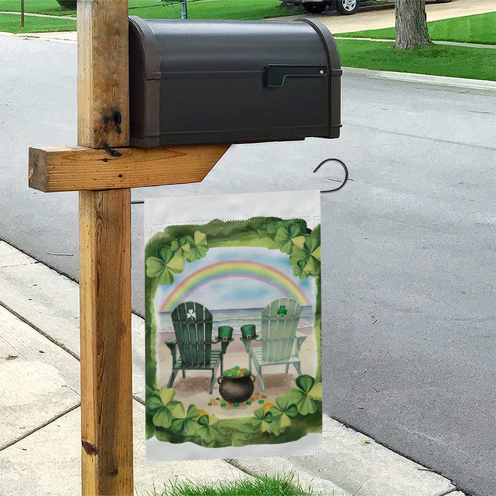 Lucky Shamrocks Beach Vibe Garden Flag TS02 Print Your Wear