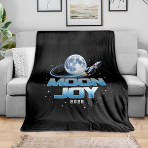 Celestial Moon Joy 2026 Throw Blanket Rocket Launch '26 Lunar Mission Celebration TS02 Print Your Wear
