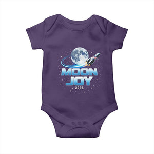 Celestial Moon Joy 2026 Baby Onesie Rocket Launch '26 Lunar Mission Celebration TS02 Purple Print Your Wear