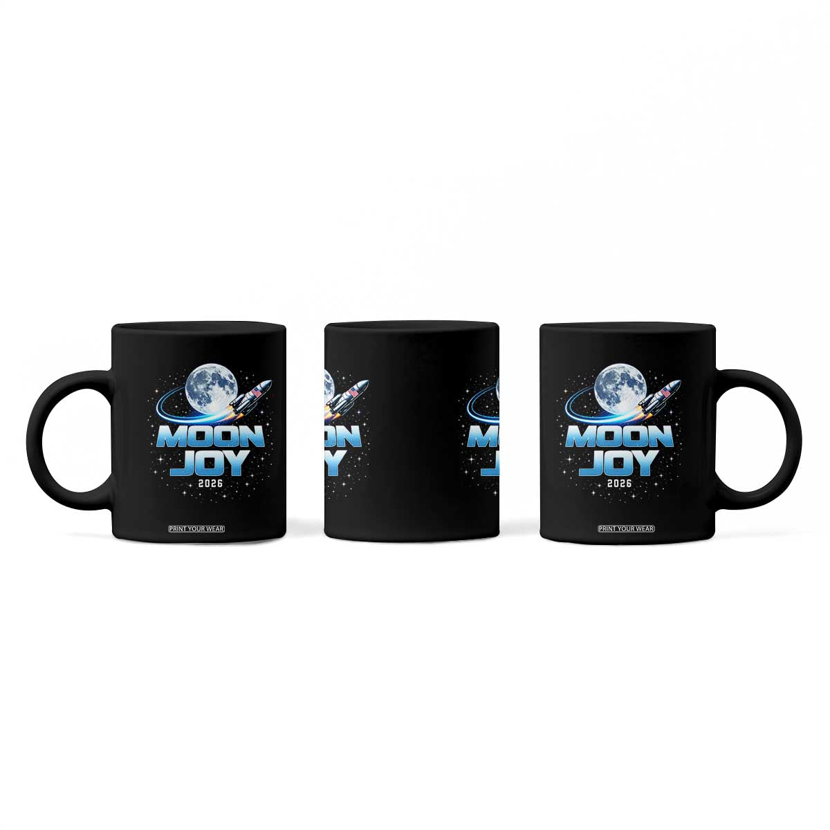Celestial Moon Joy 2026 Coffee Mug Rocket Launch '26 Lunar Mission Celebration TS02 Print Your Wear