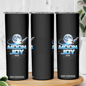 Celestial Moon Joy 2026 Skinny Tumbler Rocket Launch '26 Lunar Mission Celebration TS02 Print Your Wear