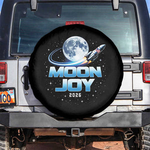 Celestial Moon Joy 2026 Spare Tire Cover Rocket Launch '26 Lunar Mission Celebration TS02 No hole Black Print Your Wear