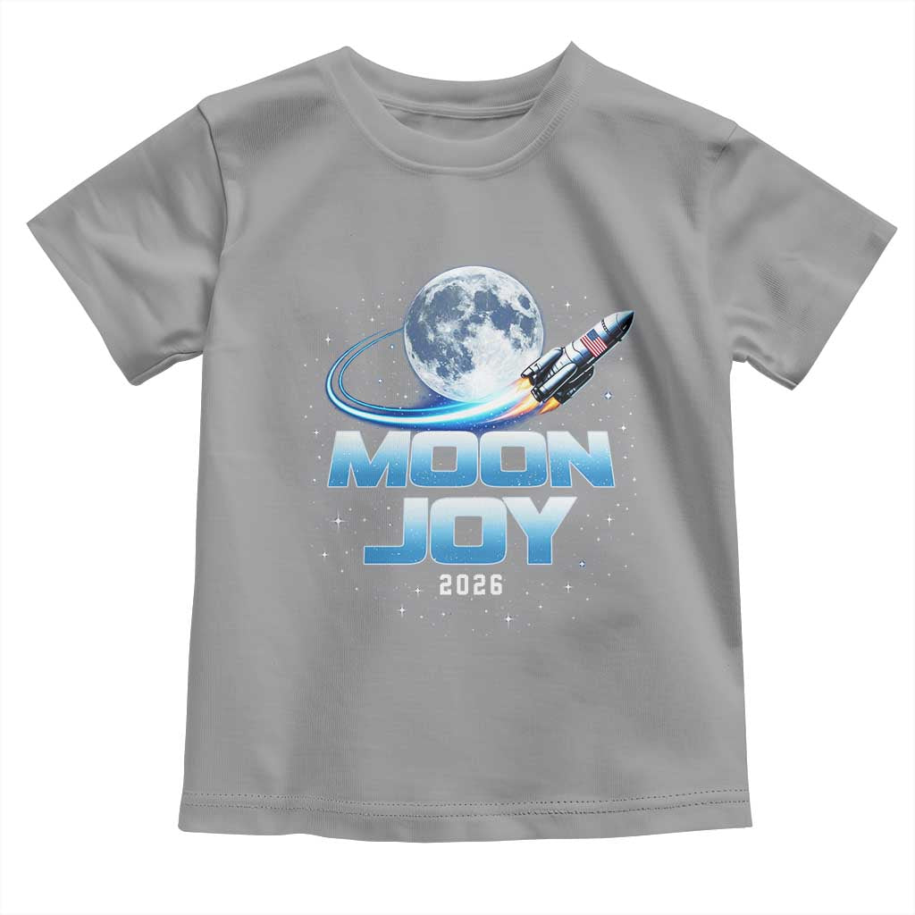 Celestial Moon Joy 2026 Toddler T Shirt Rocket Launch '26 Lunar Mission Celebration TS02 Sport Gray Print Your Wear