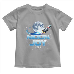 Celestial Moon Joy 2026 Toddler T Shirt Rocket Launch '26 Lunar Mission Celebration TS02 Sport Gray Print Your Wear