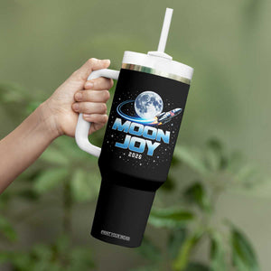 Celestial Moon Joy 2026 Tumbler With Handle Rocket Launch '26 Lunar Mission Celebration TS02 Print Your Wear