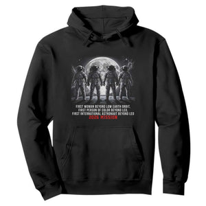 Historic 2026 Lunar Mission Crew Celebration Hoodie Proud To Be Beyond Low Earth Orbit TS02 Black Print Your Wear