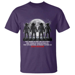 Historic 2026 Lunar Mission Crew Celebration T Shirt Proud To Be Beyond Low Earth Orbit TS02 Purple Print Your Wear