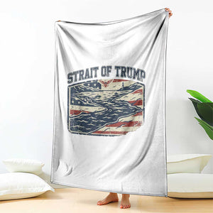Strait of Trump 2026 Vintage Old Americana Throw Blanket American Flag Nautical Patriotic Graphic TS02 Print Your Wear
