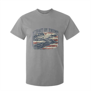 Strait of Trump 2026 Vintage Old Americana T Shirt For Kid American Flag Nautical Patriotic Graphic TS02 Sport Gray Print Your Wear