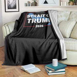 Strait of Trump 2026 Throw Blanket Middle East Map Political Graphic TS02 Print Your Wear