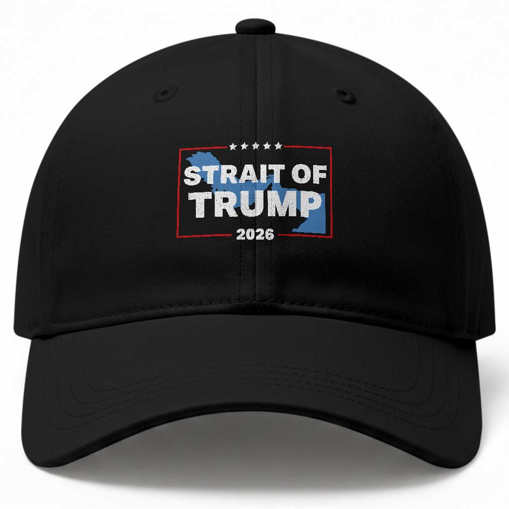 Strait of Trump 2026 Baseball Cap Middle East Map Political Graphic TS02 Print Your Wear