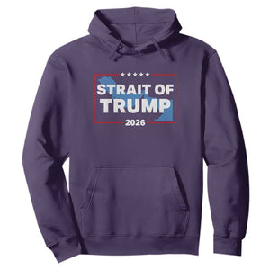 Strait of Trump 2026 Hoodie Middle East Map Political Graphic TS02 Purple Print Your Wear