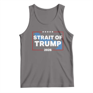 Strait of Trump 2026 Tank Top Middle East Map Political Graphic TS02 Deep Heather Print Your Wear