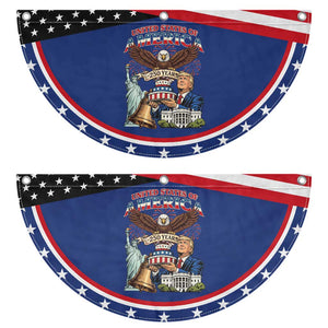 USA 250 Year Birthday America Celebration Patriotic Fan Flag Eagle and Liberty Bday Cake Politics