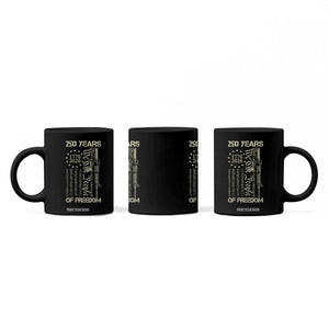 250 Years of Freedom Camo Flag Coffee Mug We The People Second Amendment 1776-2026 Patriotic TS02 Print Your Wear