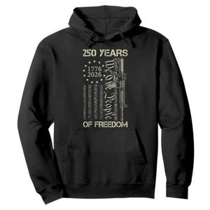 250 Years of Freedom Camo Flag Hoodie We The People Second Amendment 1776-2026 Patriotic TS02 Black Print Your Wear