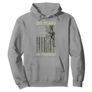 250 Years of Freedom Camo Flag Hoodie We The People Second Amendment 1776-2026 Patriotic TS02 Sport Gray Print Your Wear