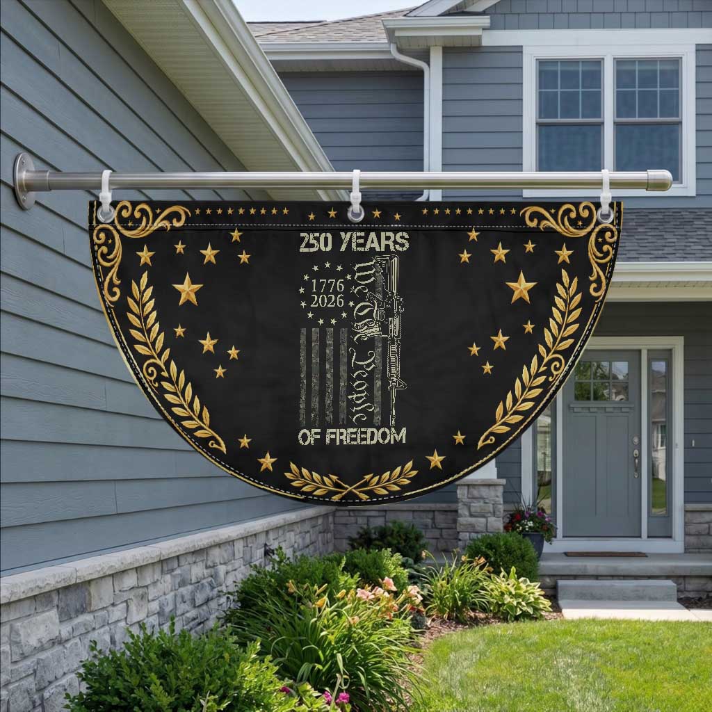250 Years of Freedom Camo Flag Patriotic Fan Flag We The People Second Amendment 1776-2026