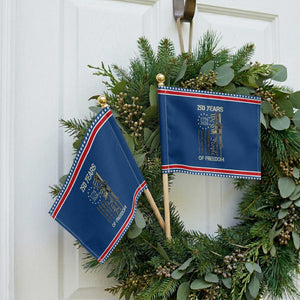 250 Years of Freedom Camo Flag Patriotic Handheld Flag We The People Second Amendment 1776-2026 Patriotic TS02 Classic 8.2" × 5.5" Blue Red Print Your Wear