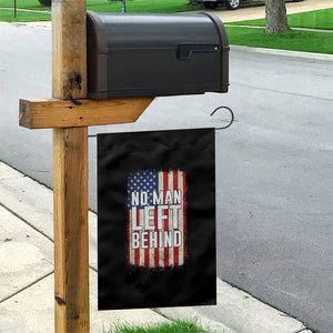 No Man Left Behind Patriotic Garden Flag Distressed American Flag TS02 Print Your Wear