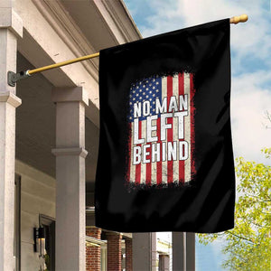 No Man Left Behind Patriotic Garden Flag Distressed American Flag TS02 Print Your Wear