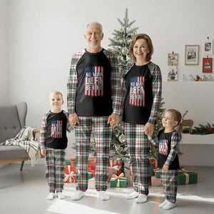 No Man Left Behind Patriotic Plaid Pajama Set Distressed American Flag TS02 Christmas Plaid Print Your Wear
