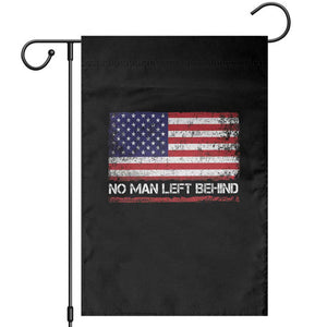 No Man Left Behind Distressed USA Flag Garden Flag Patriotic US Military Brotherhood TS02 Black Print Your Wear