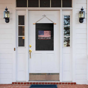 No Man Left Behind Distressed USA Flag Garden Flag Patriotic US Military Brotherhood TS02 Print Your Wear