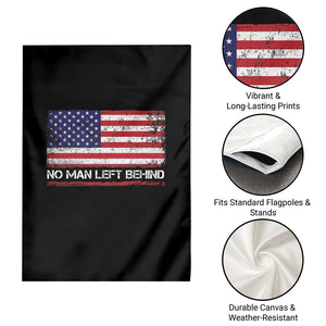 No Man Left Behind Distressed USA Flag Garden Flag Patriotic US Military Brotherhood TS02 Print Your Wear