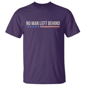 No Man Left Behind Minimalist Patriotic Flag T Shirt US Military Brotherhood Pride TS02 Purple Print Your Wear