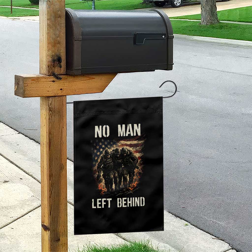 No Man Left Behind Soldiers Brotherhood Garden Flag American Flag US Military TS02 Print Your Wear