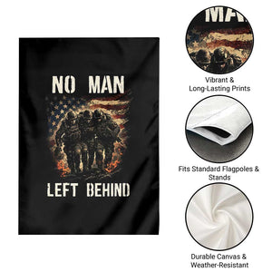 No Man Left Behind Soldiers Brotherhood Garden Flag American Flag US Military TS02 Print Your Wear