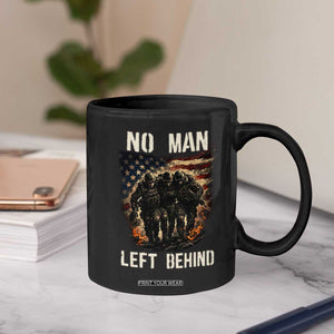 No Man Left Behind Soldiers Brotherhood Coffee Mug American Flag US Military TS02 Print Your Wear