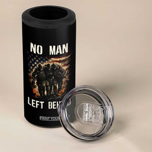 No Man Left Behind Soldiers Brotherhood 4 in 1 Can Cooler Tumbler American Flag US Military TS02 Print Your Wear