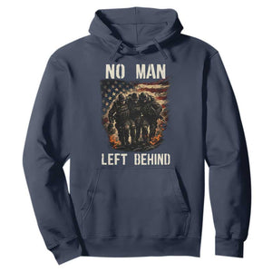 No Man Left Behind Soldiers Brotherhood Hoodie American Flag US Military TS02 Navy Print Your Wear