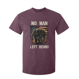 No Man Left Behind Soldiers Brotherhood T Shirt For Kid American Flag US Military TS02 Maroon Print Your Wear