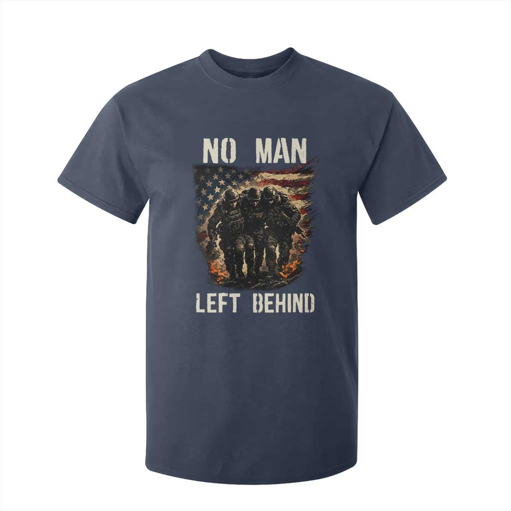 No Man Left Behind Soldiers Brotherhood T Shirt For Kid American Flag US Military TS02 Navy Print Your Wear