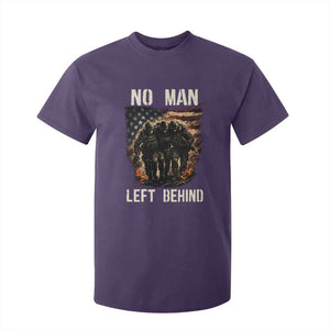 No Man Left Behind Soldiers Brotherhood T Shirt For Kid American Flag US Military TS02 Purple Print Your Wear