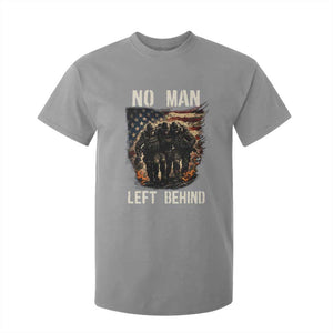 No Man Left Behind Soldiers Brotherhood T Shirt For Kid American Flag US Military TS02 Sport Gray Print Your Wear