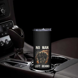 No Man Left Behind Soldiers Brotherhood Skinny Tumbler American Flag US Military TS02 Print Your Wear