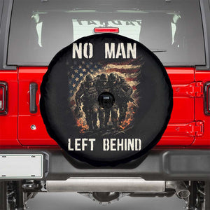 No Man Left Behind Soldiers Brotherhood Spare Tire Cover American Flag US Military TS02 Black Print Your Wear