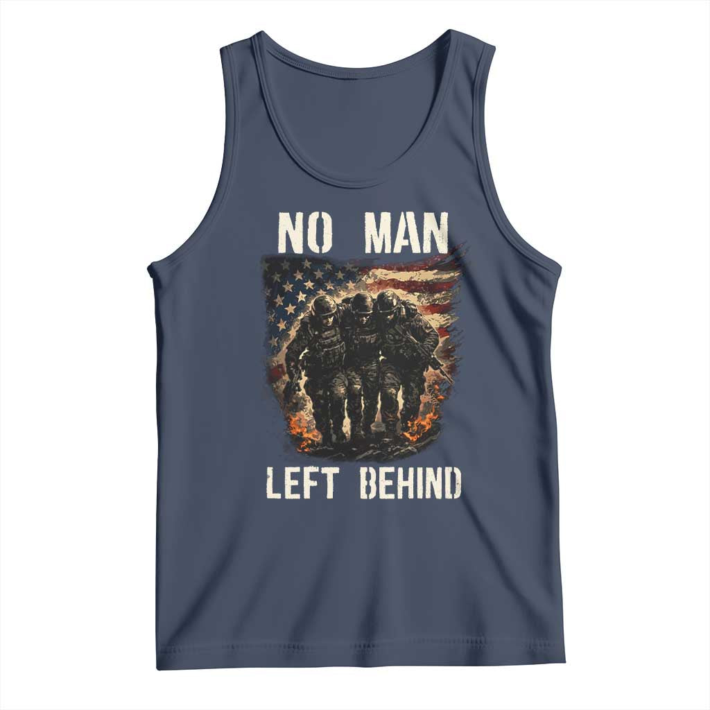 No Man Left Behind Soldiers Brotherhood Tank Top American Flag US Military TS02 Navy Print Your Wear