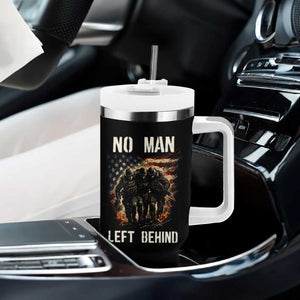 No Man Left Behind Soldiers Brotherhood Tumbler With Handle American Flag US Military TS02 Print Your Wear